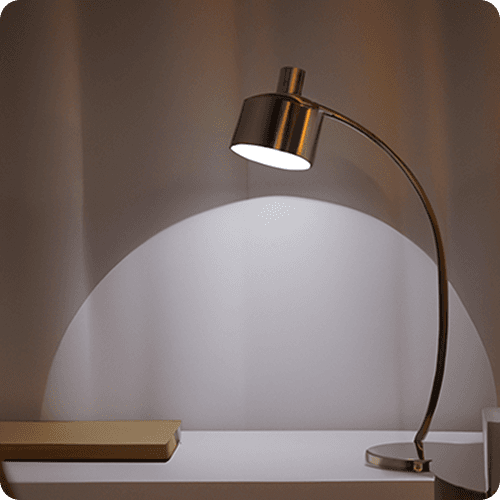 Luminous Metal Elegance Table Lamp